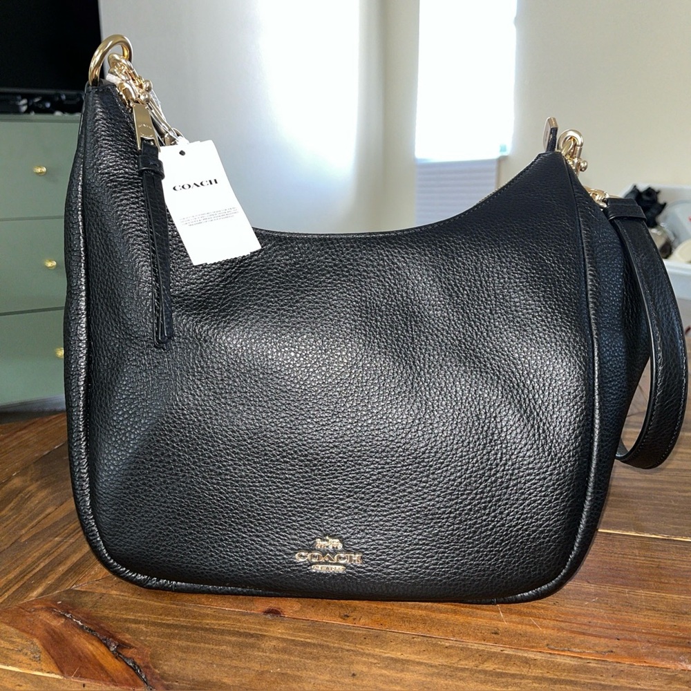 Coach Black Leather Women's Bag